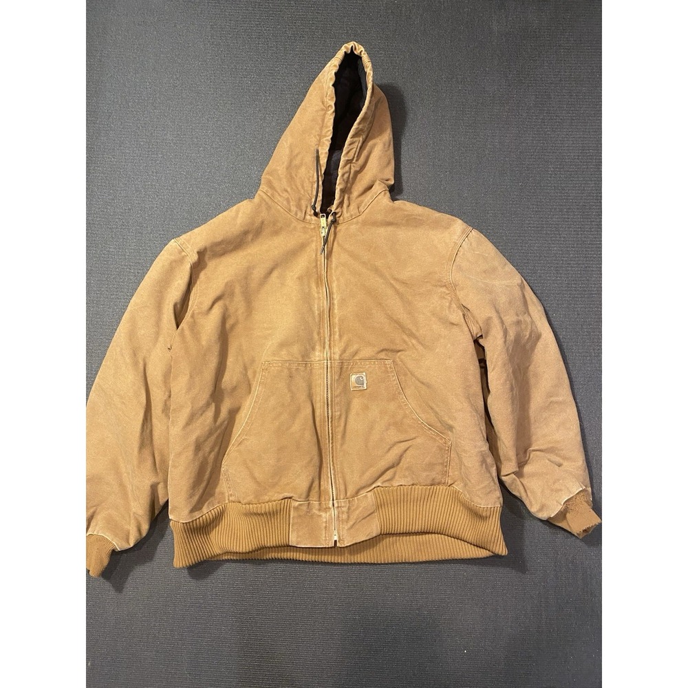 Carhartt Jacket Men's 2XL Sandstone Active Quilt Lined J130‎ BRN Brown Vtg 2008